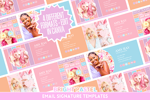 Pastel Email Signature Templates, an Email Template by SunshineStudioBoutique