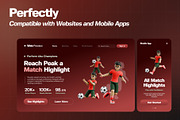 Football Mastery 3D Character Pack, a Characters & Person 3D Model by Haps Space (Thumbnail 3 of 4)
