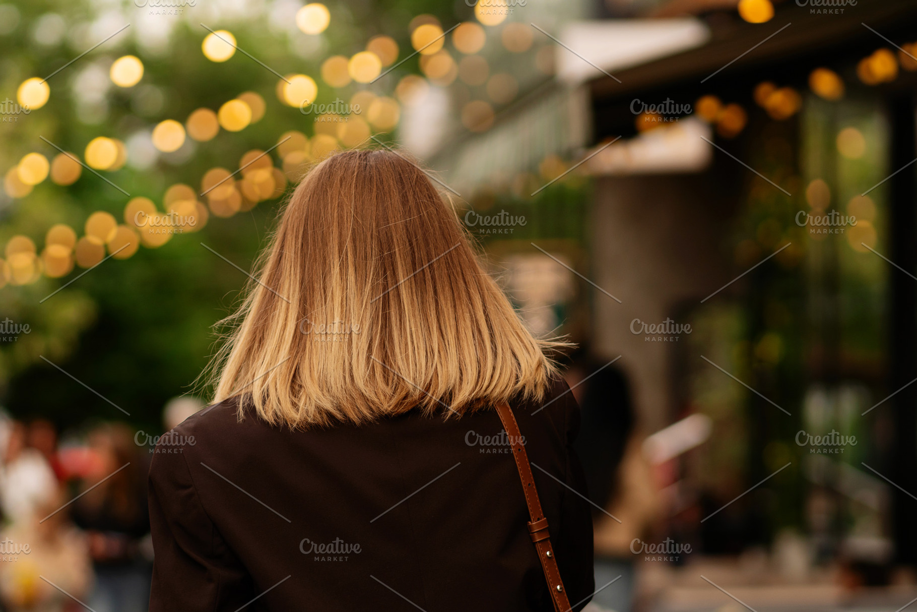 Blonde woman walking outdoors, a Beauty & Fashion Photo by Elena Vagengeim