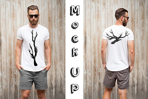T-shirt mock up (front and back) # 1