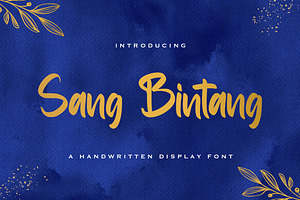 Sang Bintang - Handwritten Font