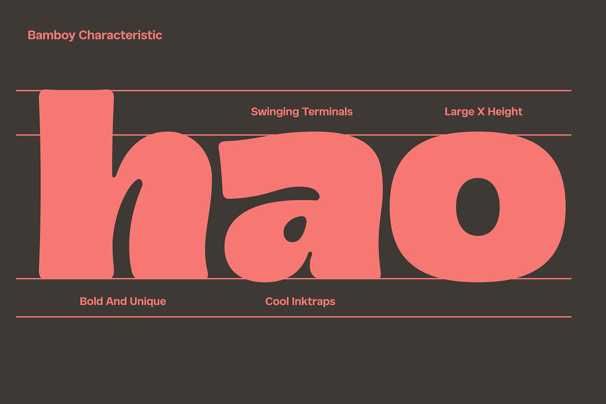Bamboy; Soft Groovy Display Font, a Sans Serif Font by Eko Bimantara (Photo 5 of 12)
