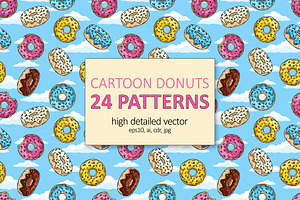 24 Donuts Patterns