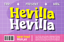 Hevilla - Y2k Display Font