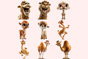 Funny Camel Clipart PNG Bundle, a Graphic by M9 Design (Thumbnail 4 of 10)