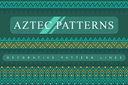 12 Aztec Pattern Lines, a Decorative Illustration by UoaHH (Thumbnail 1 of 2)