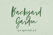 Backyard Garden Script, a Script Font by Beck McCormick (Thumbnail 1 of 7)