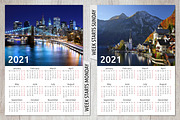 Alfa Calendar Creator 2021, a Stationery Template by inimalGraphic (Thumbnail 4 of 7)