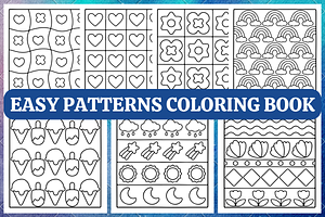 Bold and Easy Patterns Coloring Book, a Decorative Illustration by Coco Bloom