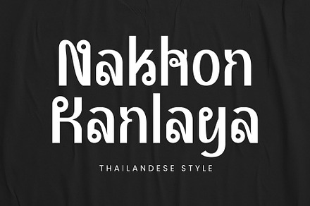 Nakhon Kanlaya - Thailand Style, a Font by Novitype