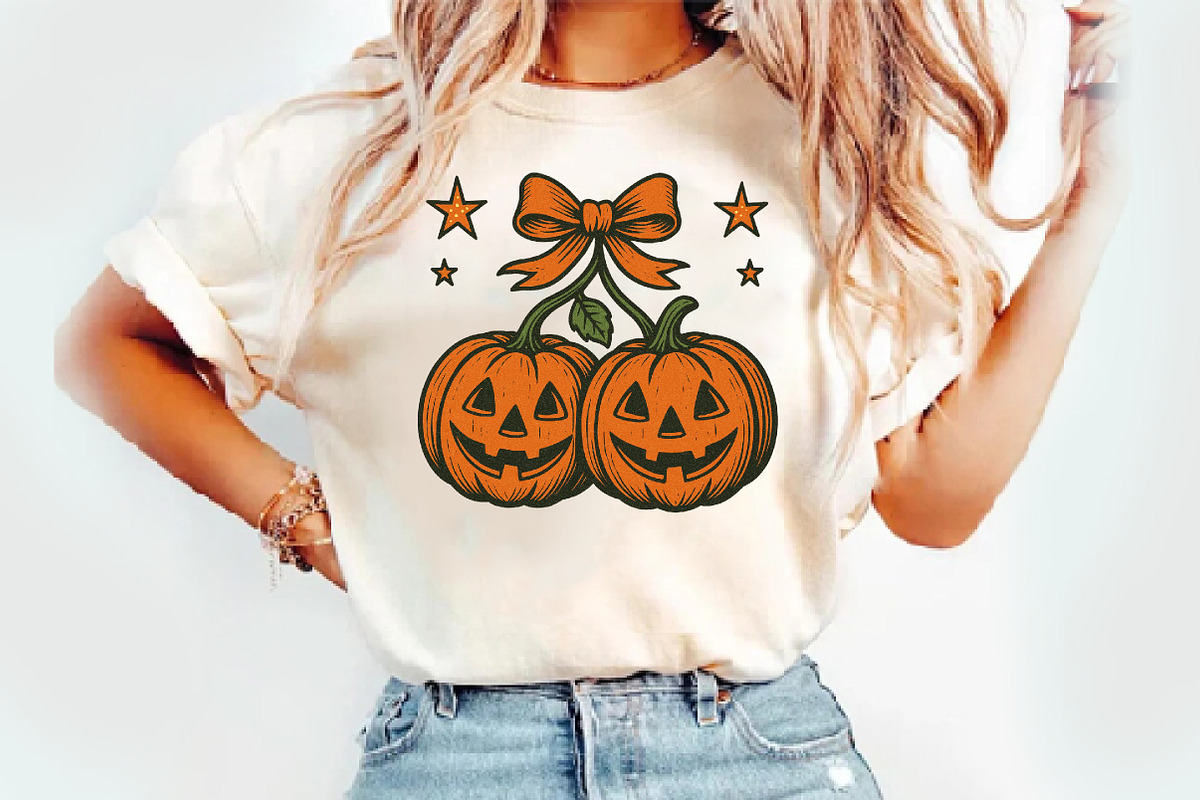 Pumpkin Cherries Png Autumn Girly, an Illustration by Watercolor design (Photo 3 of 3)