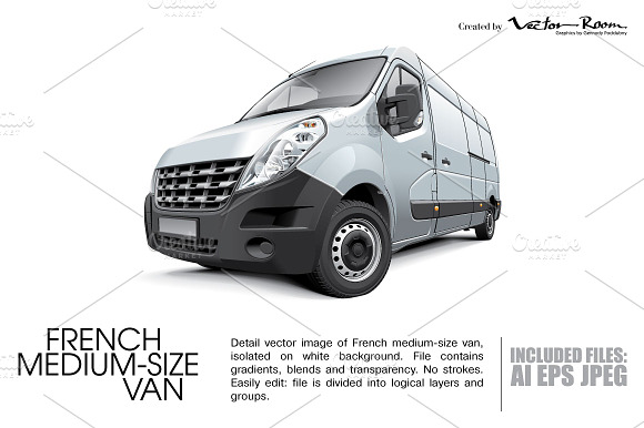 French Medium Size Van