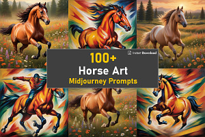 Horse Art Midjourney Prompts