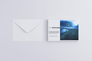 Postcard Invitation Mock-up 7x5