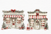 Christmas market storefront clipart, a Seasonal Illustration by Invite to Clipart (Thumbnail 4 of 8)