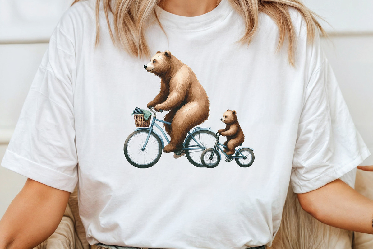 Watercolor Papa Bear Clipart, an Illustration by CraftArtStudio (Photo 4 of 6)