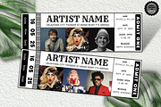 Editable Concert Ticket Template, an Invitation Template by YasdeyDesigns (Thumbnail 2 of 9)