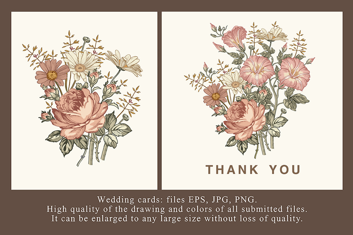 Set Seamless Flowers Roses Hibiscus, a Pattern Graphic by Vintage (Photo 4 of 13)