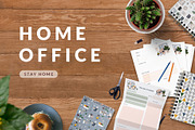 Home Office (stay home), a Decorative Illustration by helgascandinavus (Thumbnail 1 of 8)