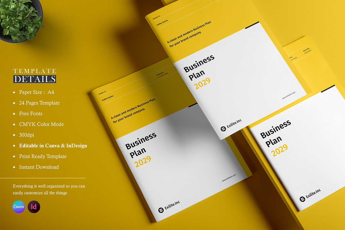 Business Plan | Canva & InDesign, a Brochure Template by Orcshape Studio (Photo 3 of 12)
