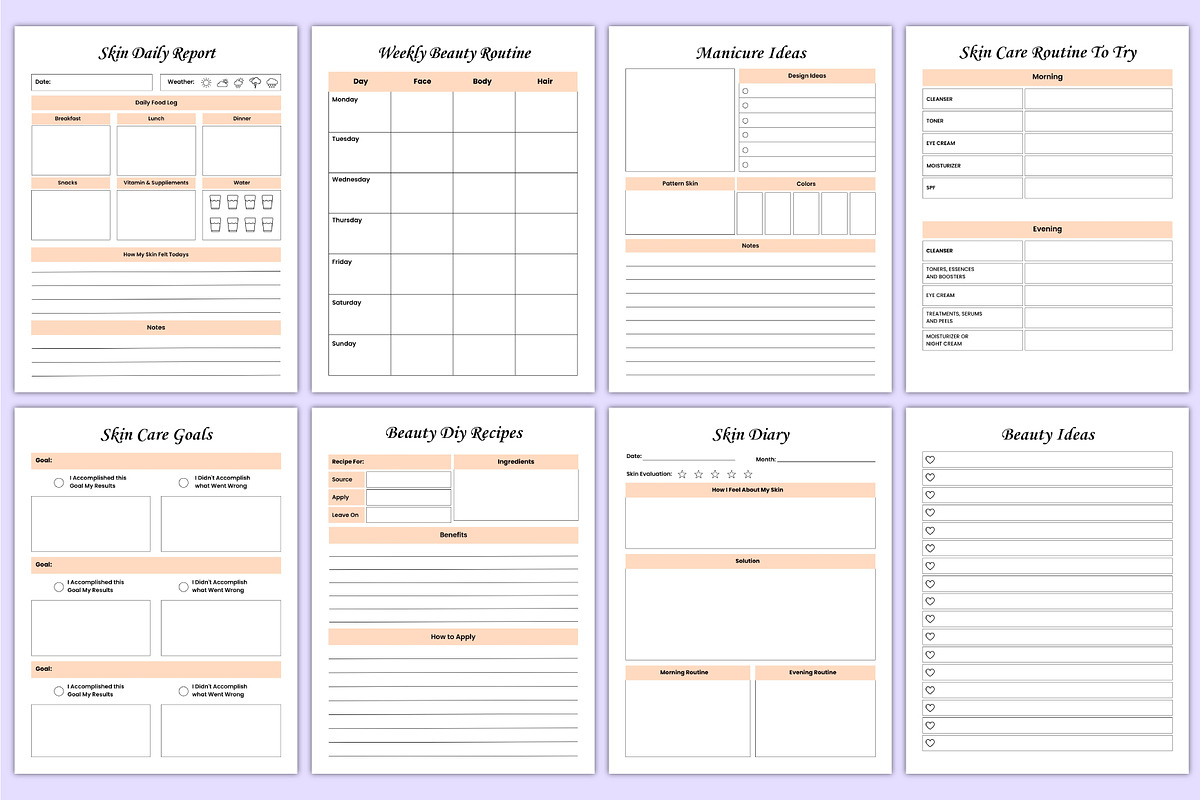 2026 Skin Care Routine Canva Kdp, a Stationery Template by Mustafiz (Photo 5 of 5)