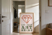 Hallway Poster Frame with Reflection, a Mockup by DesignRocket (Thumbnail 9 of 9)