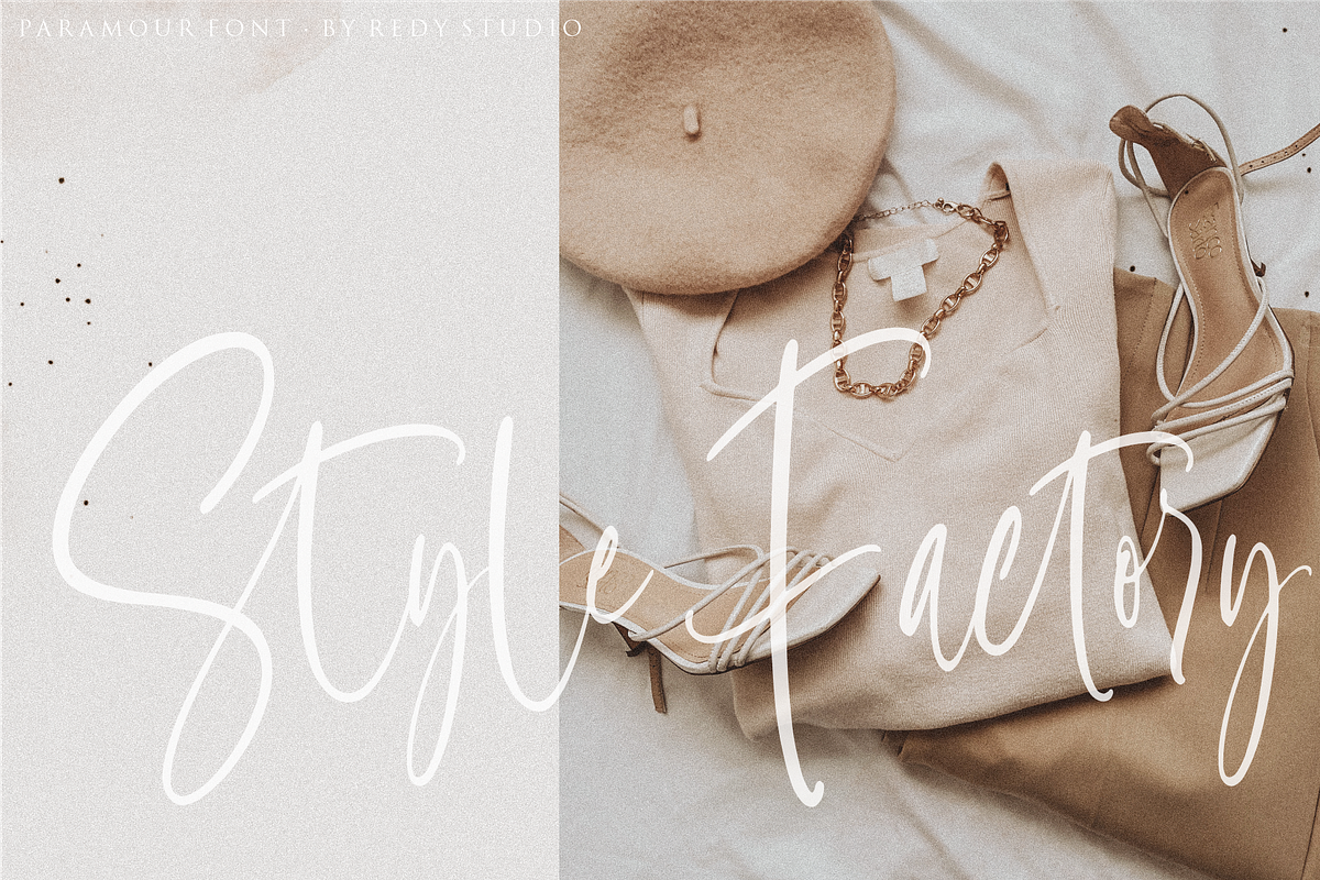 Paramour handwritten font, a Handwritten Font by RedyStudio (Photo 7 of 10)