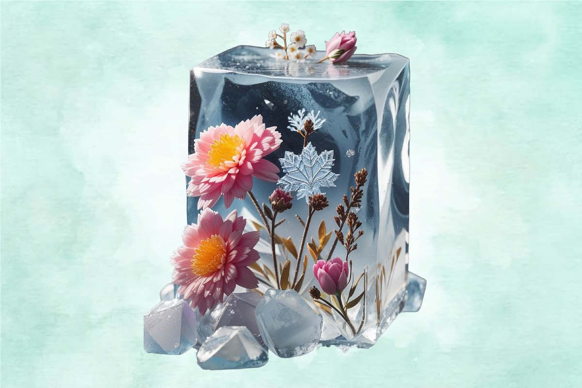 Beautiful Flowers And A Blob Clipart, a Seasonal Illustration by Craft Nest (Photo 4 of 5)