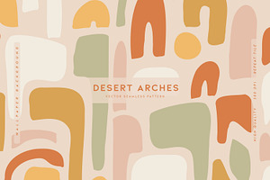 Desert Arches, a Pattern Graphic by MalyskaStudio