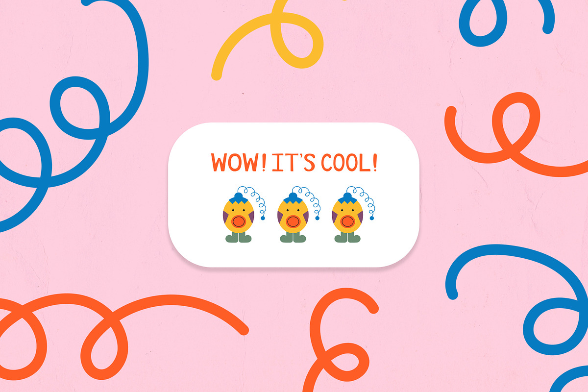 CUTE LITTLE MONSTERS clipart set, a Decorative Illustration by LiiaLonn Studio (Photo 5 of 5)