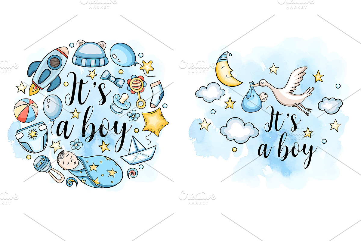 Baby Boy Design Kit, an Object Illustration by Artspace (Photo 3 of 6)