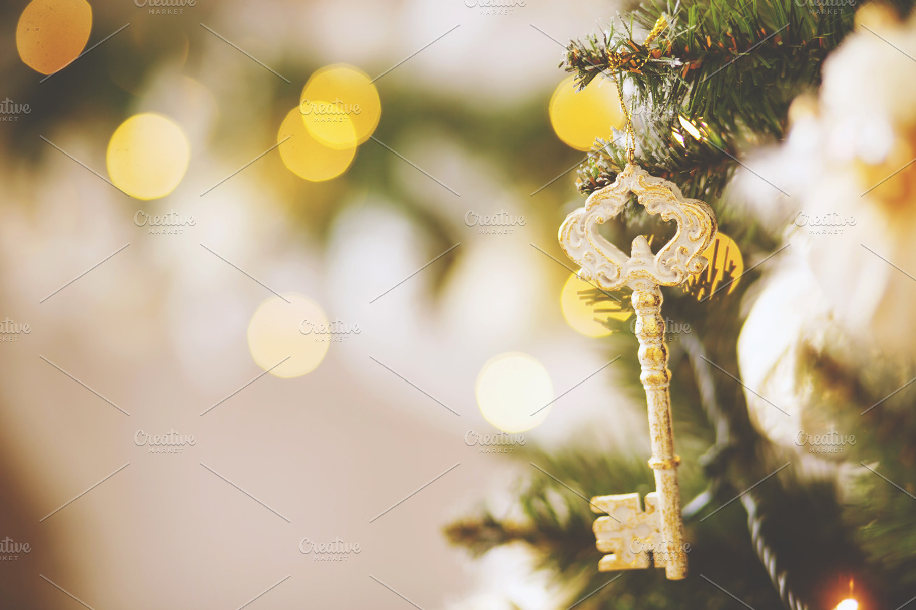 Key on a Christmas tree, a Holiday Photo by IvashStudio