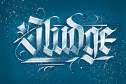 Blackletter Dry Brushes - Procreate, a Brush Add-On by Jake Rainis (Thumbnail 9 of 11)