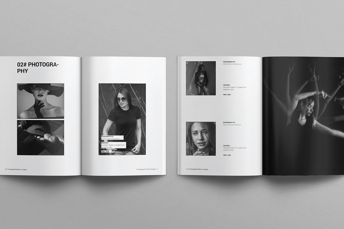 Photography Portfolio Template, a Brochure Template by E-Type (Photo 5 of 7)