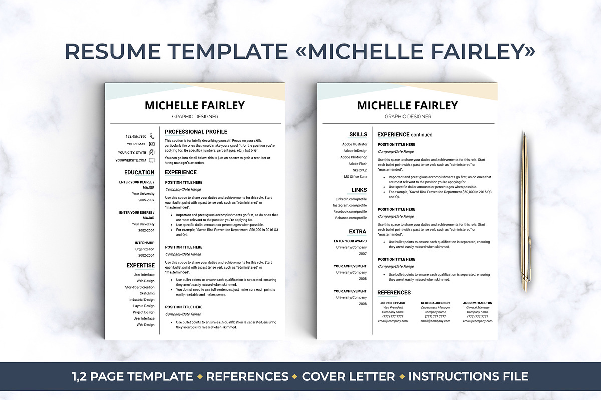 Best Selling RESUME BUNDLE / CV, a Resume Template by LevelUpResume (Photo 5 of 11)