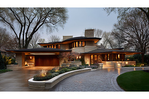 contemporary house with tiered, an Architecture Photo by Lermont51