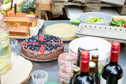 BBQ Outdoor with food preparations