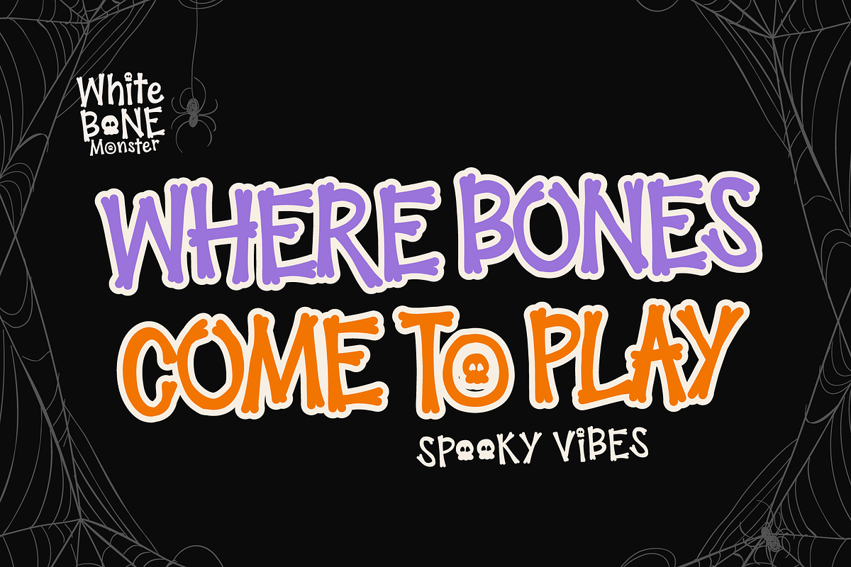 White Bone Monster, a Symbol Font by BBtypeStudios (Photo 2 of 11)