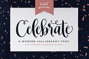Celebrate Font & Graphics Pack, a Script Font by Callie Rian & Co. (Thumbnail 1 of 14)
