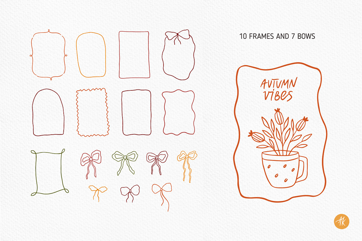 Autumn Charme Hand Drawn Doodle Set, an Object Illustration by Alena Koval (Photo 8 of 20)