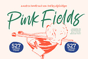 Pink Fields Modern Handbrush Font, a Script Font by stylishtype.co (Thumbnail 1 of 20)