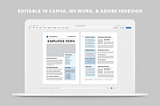 Company Employee Newsletter, a Flyer Template by Leaflove (Thumbnail 5 of 5)