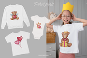 Cute kitties and teddy bears clipart, an Animal Illustration by Peviotadesign (Thumbnail 9 of 11)