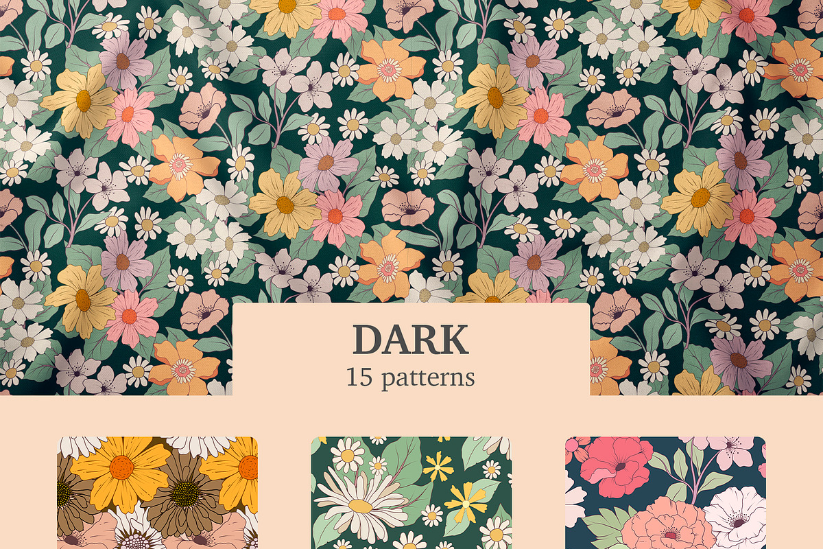Groovy Summer - patterns collection, a Pattern Graphic by Alina Sh (Photo 4 of 10)