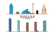 Dallas Texas skyline illustration, an Illustration by Sky and glass (Thumbnail 6 of 6)