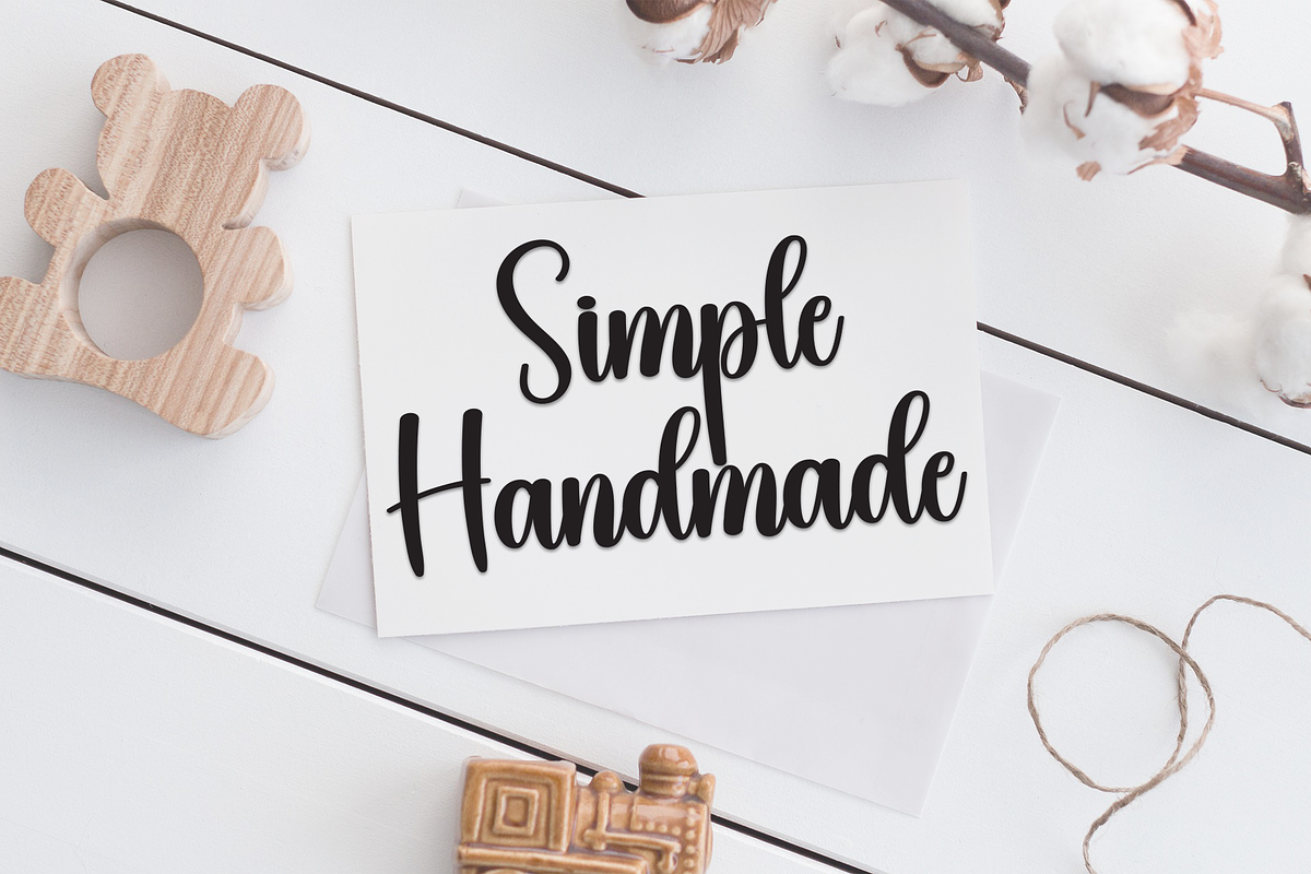 Bushy | Script Font, a Handwritten Font by Scratchones (Photo 3 of 8)