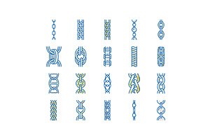 chain metal connection link icons, an Object Illustration by pikepicture