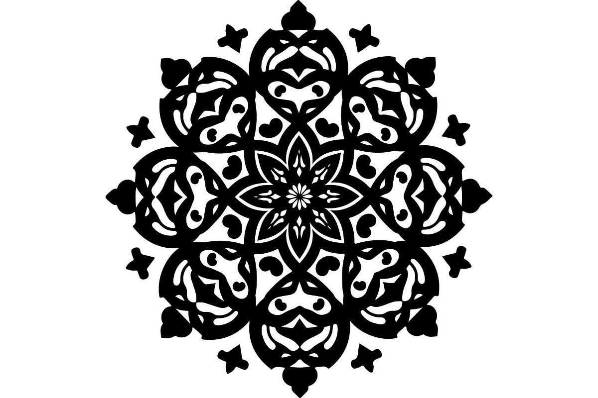 Ornate Black Mandala Designs Set, an Object Graphic by jahid234 (Photo 8 of 10)