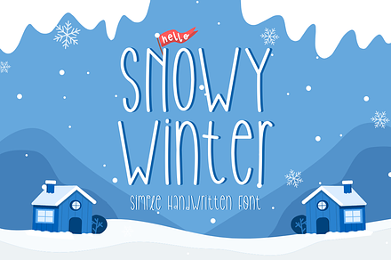 Snowy Winter Display Font, a Sans Serif Font by FinTypeStudio