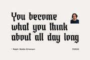 Hollykop-Blackletter Display Font, a Blackletter Font by Fype Co. (Thumbnail 5 of 6)